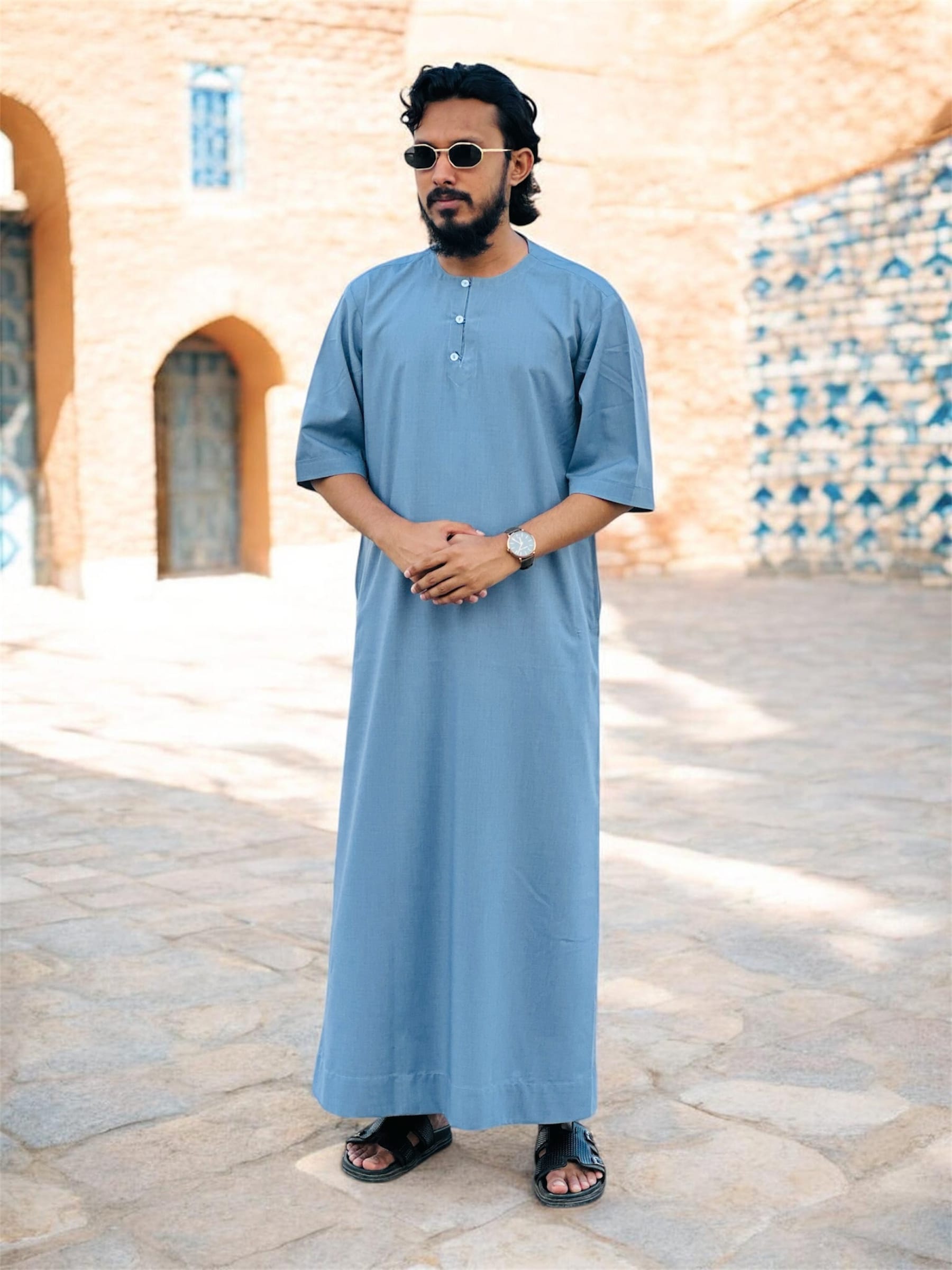 Zuhoor Premium Thobe — Look 3